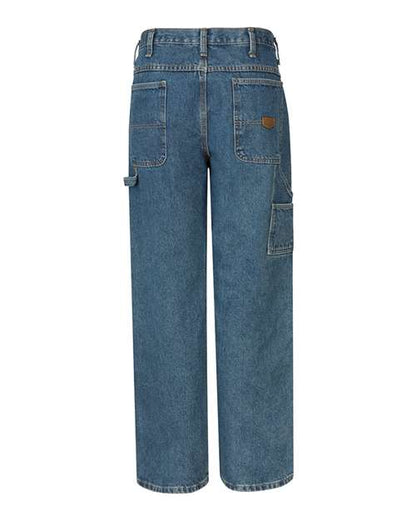Custom EmbroideredRed Kap Men's Loose Fit Dungaree 6336 Stonewash - 37U
