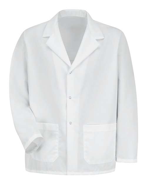Red Kap Specialized Lapel Counter Coat KP16 Custom Embroidered Business Logo