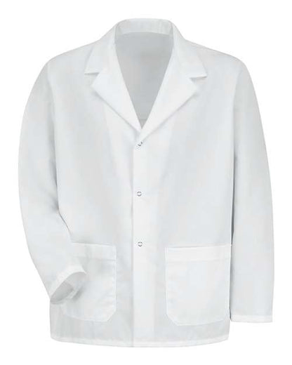 Red Kap Specialized Lapel Counter Coat KP16 Custom Embroidered Business Logo