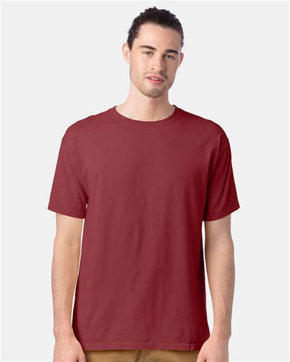 Custom Embroidered  ComfortWash by Hanes Garment-Dyed T-Shirt GDH100 Cayenne