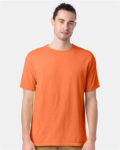 Custom Embroidered  ComfortWash by Hanes Garment-Dyed T-Shirt GDH100 Horizon Orange