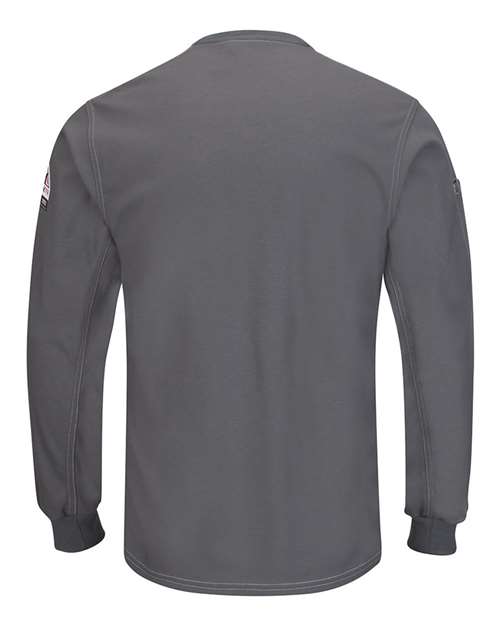 Custom EmbroideredBulwark Men's Tall iQ Series Plus Long Sleeve Henley 8247 Charcoal