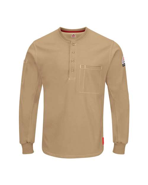 Bulwark Men's Tall iQ Series Plus Long Sleeve Henley 8247