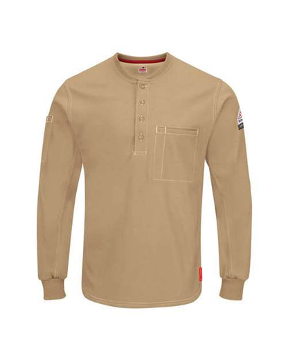 Bulwark Men's Tall iQ Series Plus Long Sleeve Henley 8247