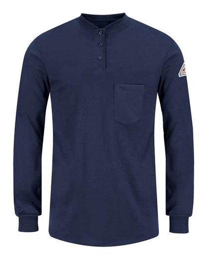 Bulwark Women's Long Sleeve Tagless Henley Shirt SEL3