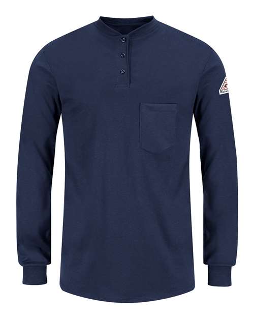 Bulwark Women's Long Sleeve Tagless Henley Shirt SEL3