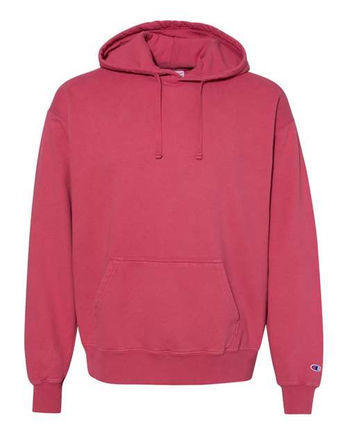 Champion Garment-Dyed Hooded Sweatshirt CD450 Custom Embroidered Business Logo