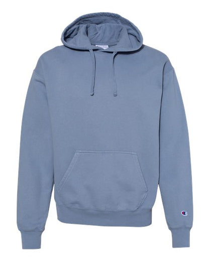 Champion Garment-Dyed Hooded Sweatshirt CD450 Custom Embroidered Business Logo