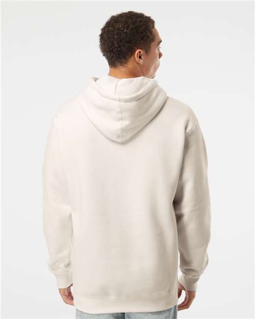 Independent Trading Co. Heavyweight Hooded Sweatshirt IND4000 Bone Custom Embroidered Business Logo