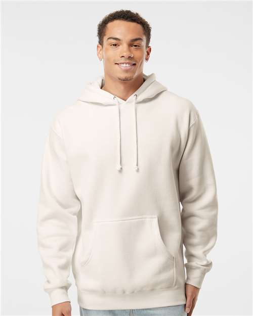 Independent Trading Co. Heavyweight Hooded Sweatshirt IND4000 Blue Aqua Custom Embroidered Business Logo