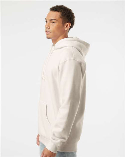 Independent Trading Co. Heavyweight Hooded Sweatshirt IND4000 Bone Custom Embroidered Business Logo