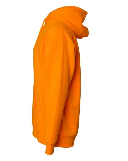 Independent Trading Co. Heavyweight Hooded Sweatshirt IND4000 Safety Orange Custom Embroidered Business Logo