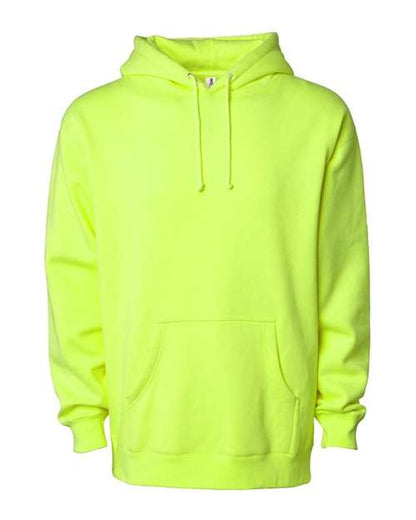 Independent Trading Co. Heavyweight Hooded Sweatshirt IND4000 Safety Orange Custom Embroidered Business Logo