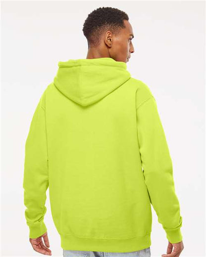 Independent Trading Co. Heavyweight Hooded Sweatshirt IND4000 Safety Yellow Custom Embroidered Business Logo