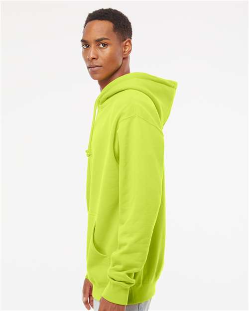 Independent Trading Co. Heavyweight Hooded Sweatshirt IND4000 Safety Yellow Custom Embroidered Business Logo