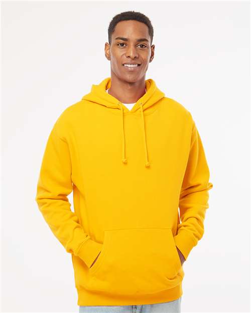 Custom Embroidered  Independent Trading Co. Heavyweight Hooded Sweatshirt IND4000 Gold