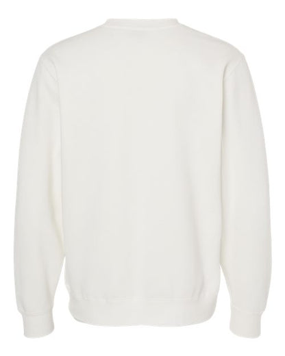 Independent Trading Co. Midweight Pigment-Dyed Crewneck Sweatshirt PRM3500 Pigment Yellow Custom Embroidered Business Logo