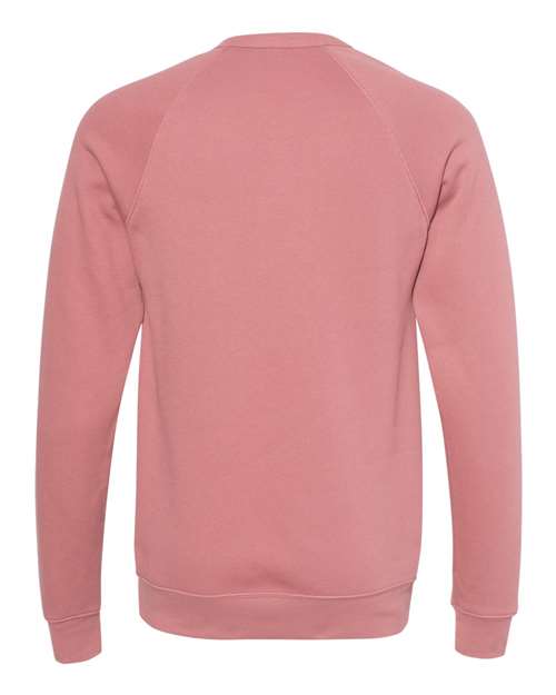 BELLA + CANVAS Sponge Fleece Raglan Crewneck Sweatshirt 3901 Custom Embroidered Business Logo
