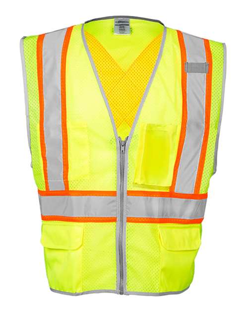 Kishigo Unisex Premium Brilliant Series X Back Dual Compliant Vest 8277