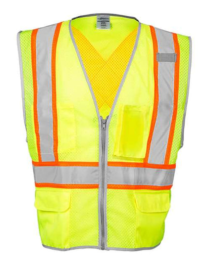 Kishigo Unisex Premium Brilliant Series X Back Dual Compliant Vest 8277