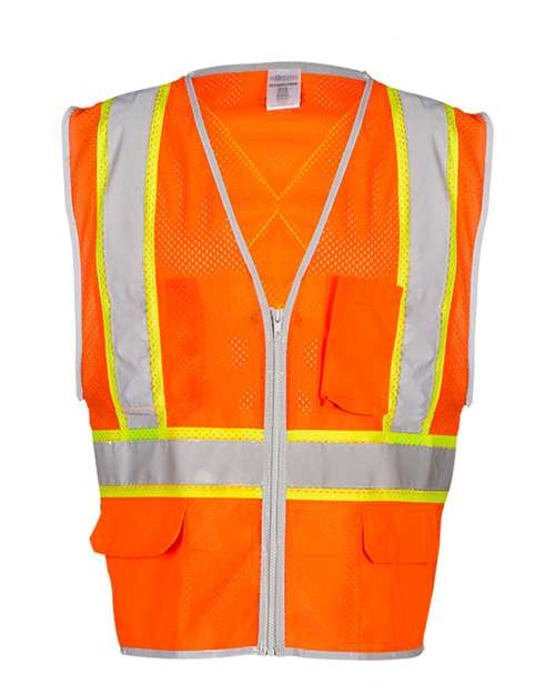 Kishigo Unisex Premium Brilliant Series X Back Dual Compliant Vest 8277