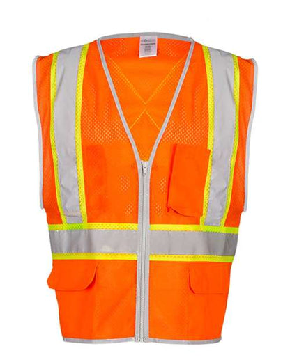 Kishigo Unisex Premium Brilliant Series X Back Dual Compliant Vest 8277