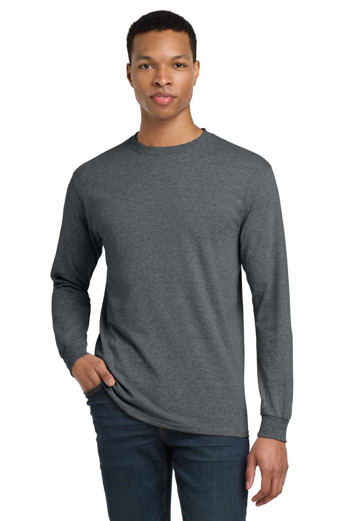 Gildan   - DryBlend   50 Cotton/50 Poly Long Sleeve T-Shirt. 8400
