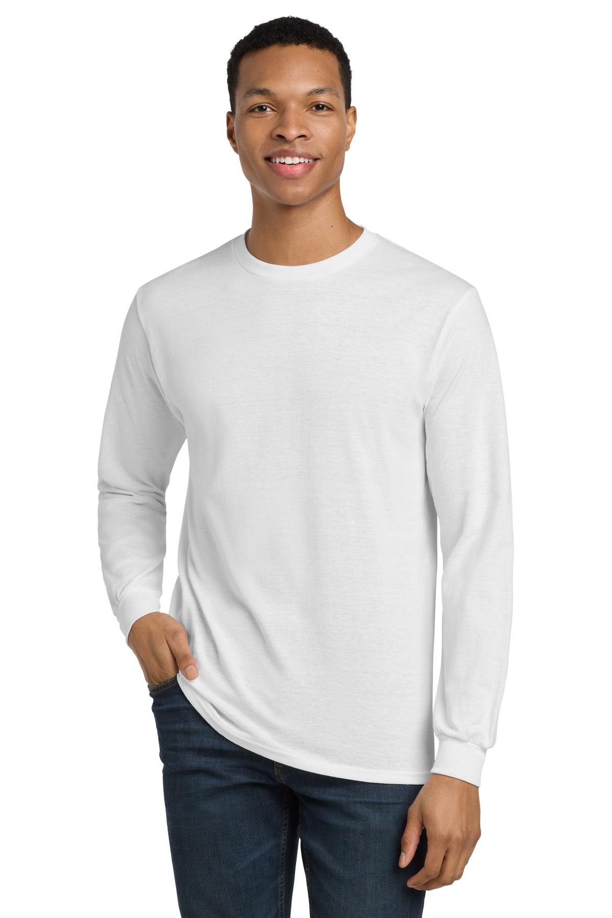 Gildan   - DryBlend   50 Cotton/50 Poly Long Sleeve T-Shirt. 8400