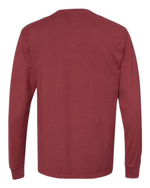 ComfortWash by Hanes Garment-Dyed Long Sleeve T-Shirt GDH200 Cayenne