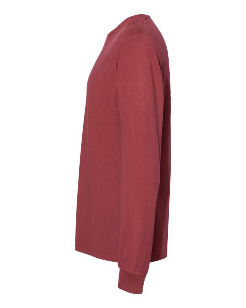 ComfortWash by Hanes Garment-Dyed Long Sleeve T-Shirt GDH200 Cayenne