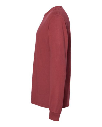 ComfortWash by Hanes Garment-Dyed Long Sleeve T-Shirt GDH200 Cayenne