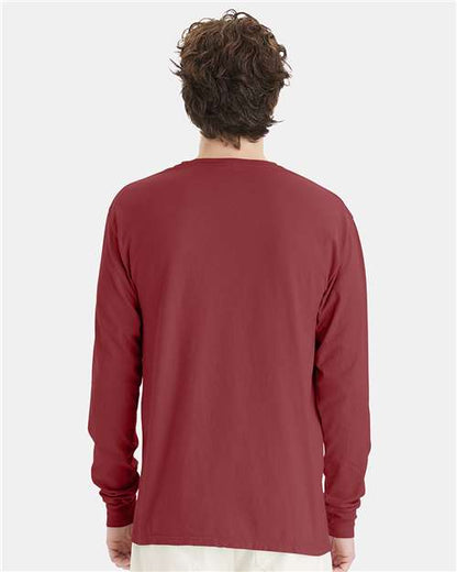 ComfortWash by Hanes Garment-Dyed Long Sleeve T-Shirt GDH200 Cayenne