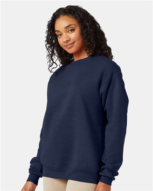 Hanes Ecosmart® Crewneck Sweatshirt P160 Heather Navy