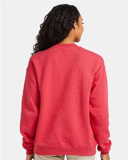 Hanes Ecosmart® Crewneck Sweatshirt P160 Heather Red