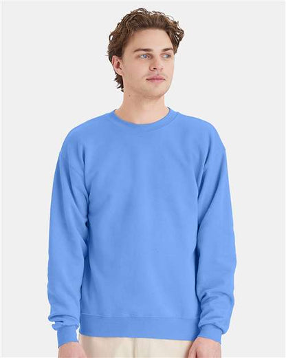 Custom Embroidered  Hanes Ecosmart® Crewneck Sweatshirt P160 Carolina Blue