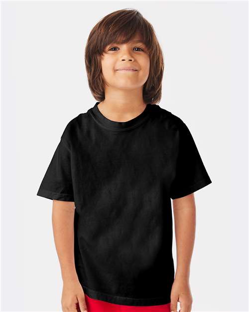 Custom Embroidered  ComfortWash by Hanes Garment-Dyed Youth T-Shirt GDH175  
