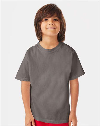 Custom Embroidered  ComfortWash by Hanes Garment-Dyed Youth T-Shirt GDH175  