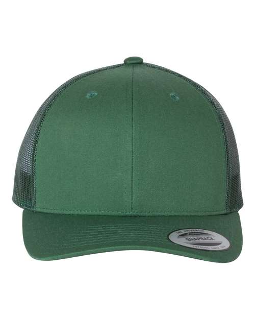 YP Classics Retro Trucker Cap 6606 Custom Embroidered Business Logo