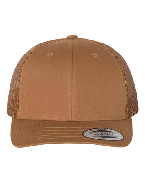 YP Classics Retro Trucker Cap 6606 Custom Embroidered Business Logo