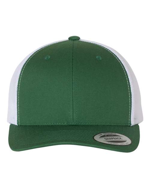 YP Classics Retro Trucker Cap 6606 Custom Embroidered Business Logo