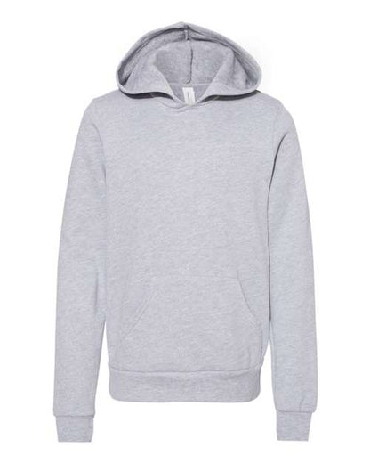 BELLA + CANVAS Youth Sponge Fleece Hoodie 3719Y Custom Embroidered Business Logo