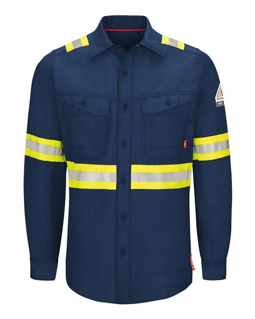 Bulwark Men's Tall iQ Series Endurance Enhanced-Vis Work Shirt 8367