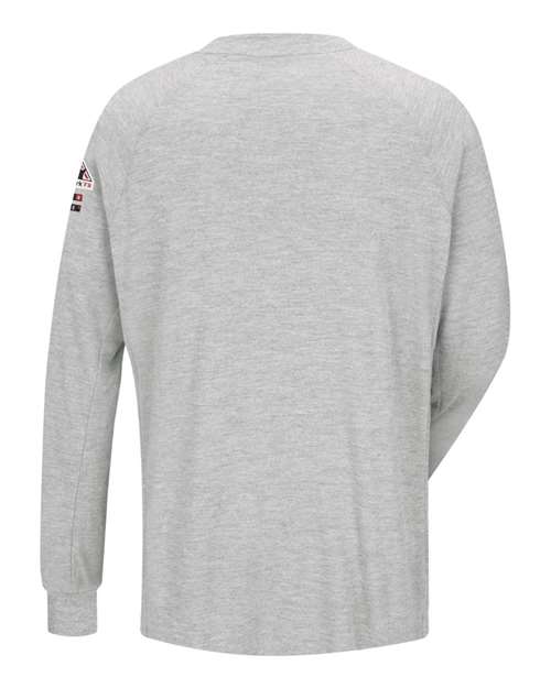 Custom EmbroideredBulwark Men's Long Sleeve Performance T-Shirt - CoolTouch2 8384 Grey