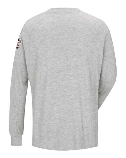 Custom EmbroideredBulwark Men's Long Sleeve Performance T-Shirt - CoolTouch2 8384 Grey
