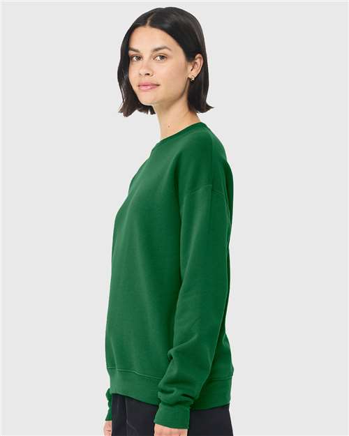 BELLA + CANVAS Sponge Fleece Drop Shoulder Crewneck Sweatshirt 3945 Custom Embroidered Business Logo