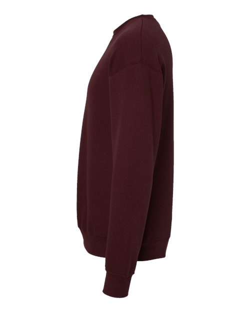 BELLA + CANVAS Sponge Fleece Drop Shoulder Crewneck Sweatshirt 3945 Maroon