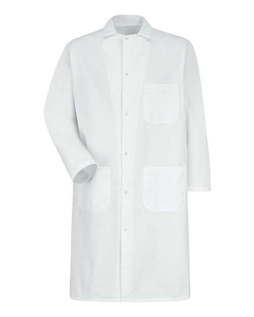 Red Kap North Collar Lapel Counter Coat 4010 Custom Embroidered Business Logo