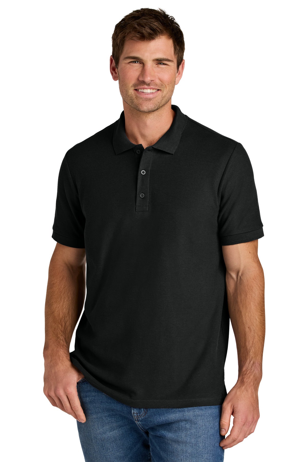 Custom Embroidered Gildan Polos/Knits in Black