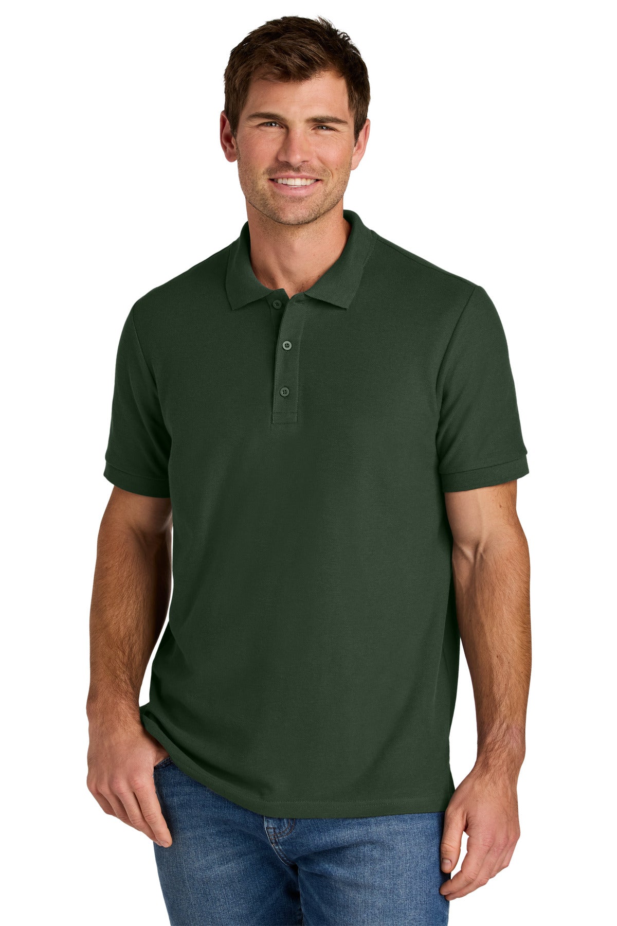 Custom Embroidered Gildan Polos/Knits in Forest Green