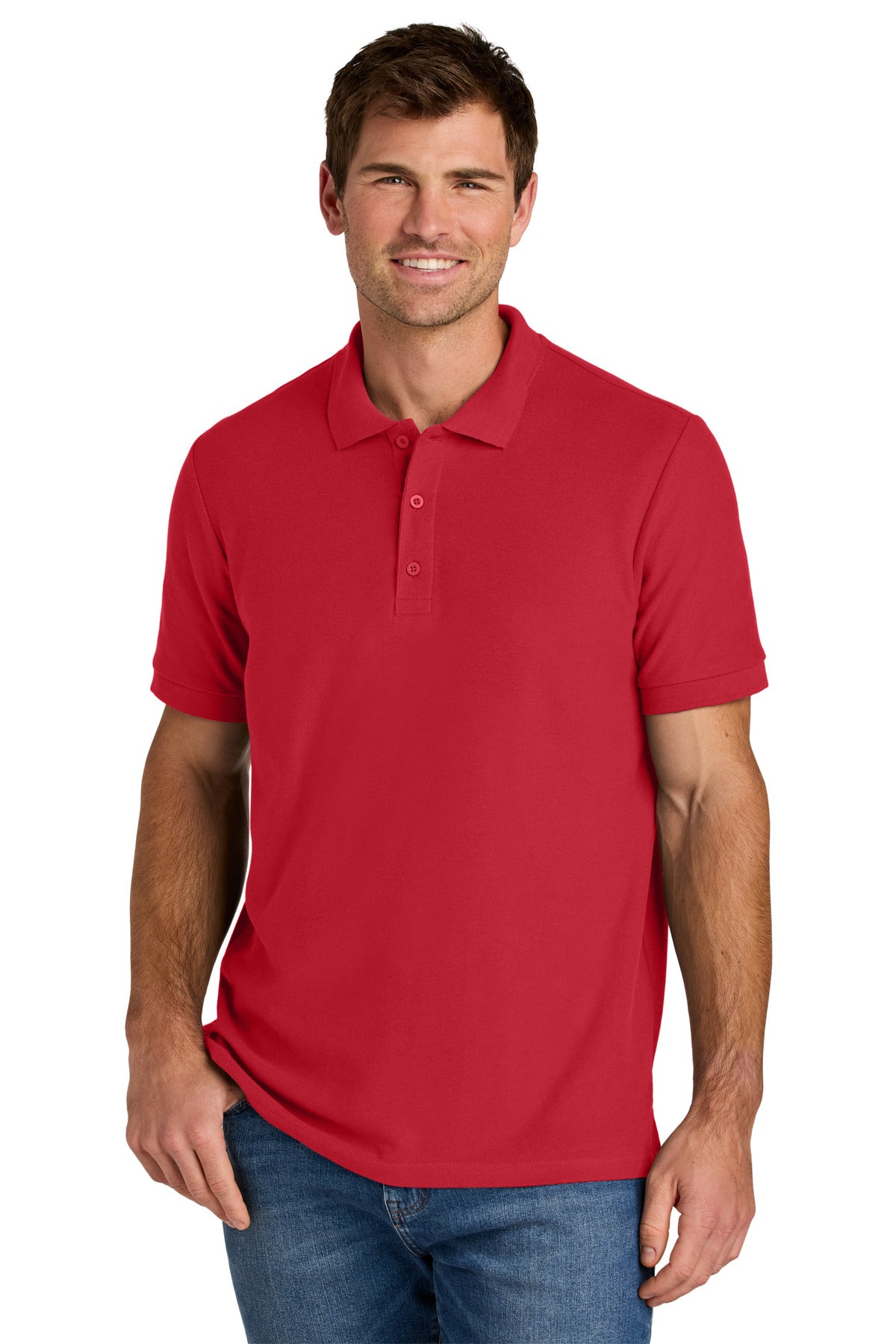 Custom Embroidered Gildan Polos/Knits in Red